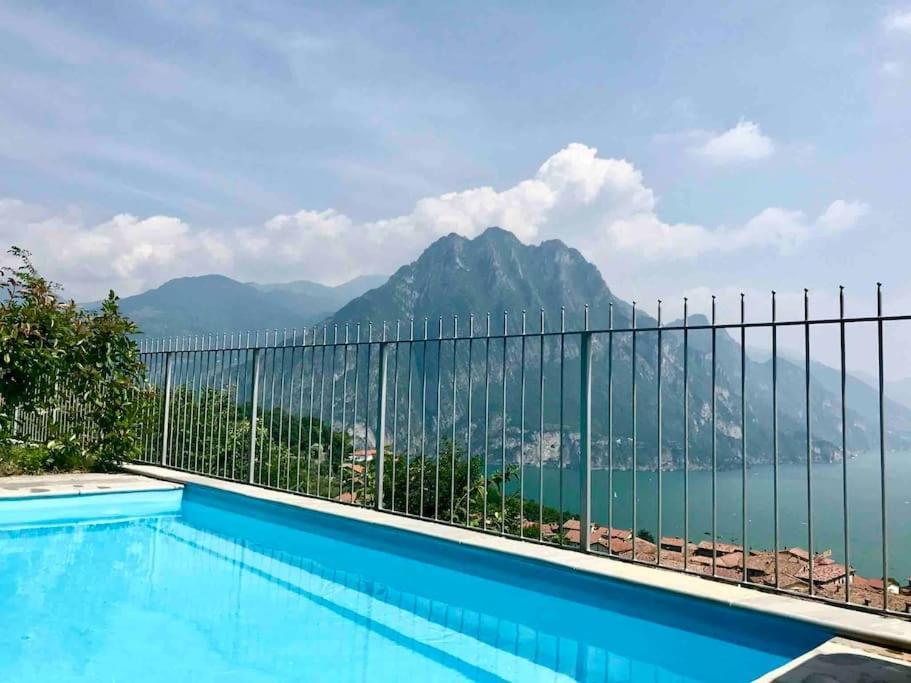 Piccolo Paradiso Vista Lago Con Piscina Privata Riva di Solto Exterior foto